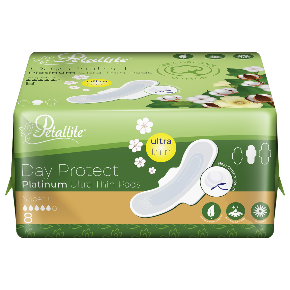 Petallite Organic Day Protect Pads - Lab Verified Safety