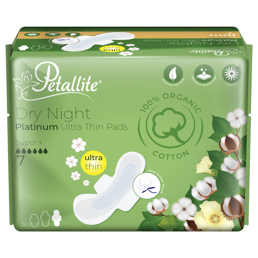 Petallite Organic Night Protect Pads - Lab Verified Safety