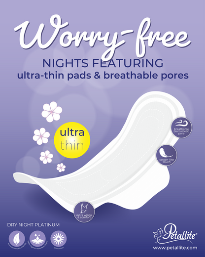 Petallite Night Platinum Pads - Lab Verified Safety